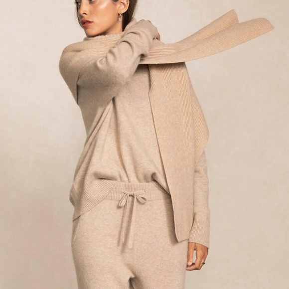 NakedCashmere Accessories - Cashmere Turtleneck Scarf from NakedCashmere